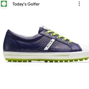 Ecco Golf Sneakers Blue Leather Upper 10-10.5 US